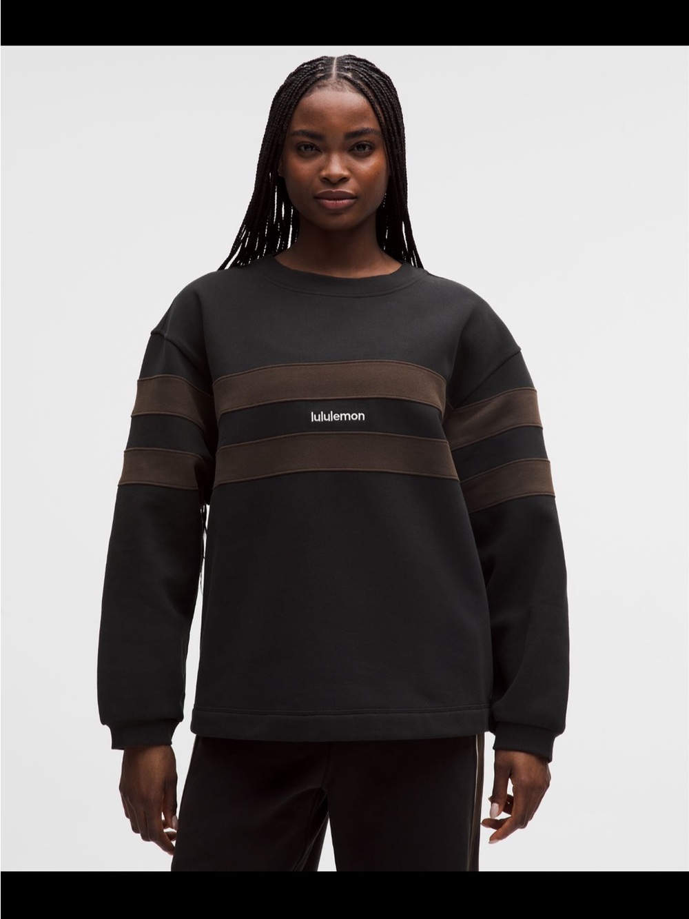 NWT Lululemon Women’s Steady State Oversized Pullover *Stripe